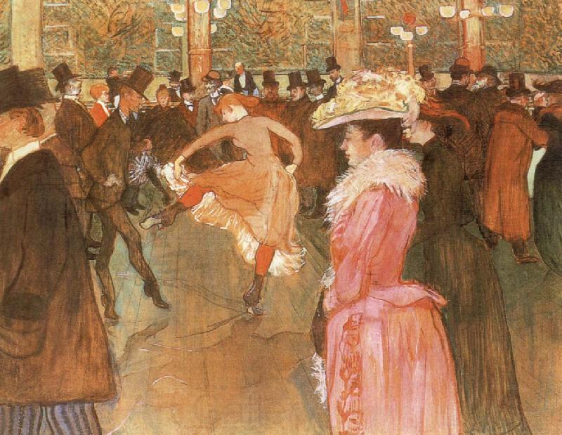Henri de toulouse-lautrec A Dance at the Moulin Rouge